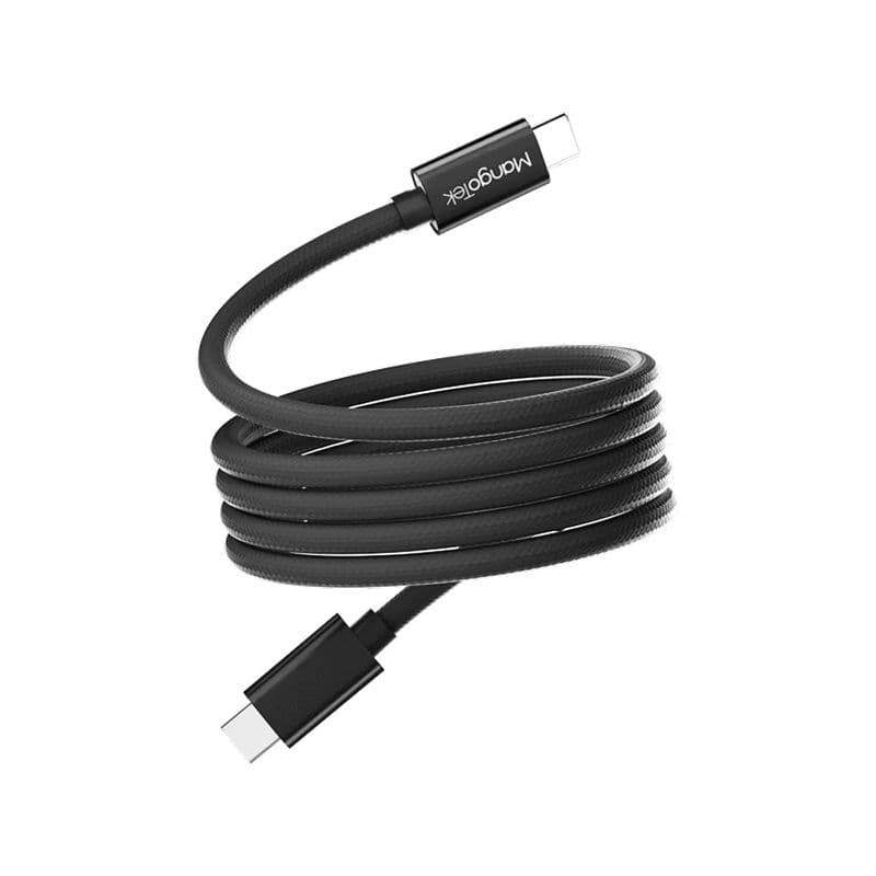 Кабель MangoTek MGCC14 (USB-C / USB-C) (240W) (1м) (Магнитный кабель) в цвете Чёрный — купить в YARTUS